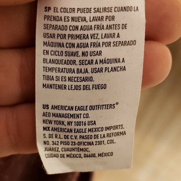 American Eagle Mens Maroon Distressed Burnout Long Sleeve Thermal Shirt Medium - Picture 6 of 7